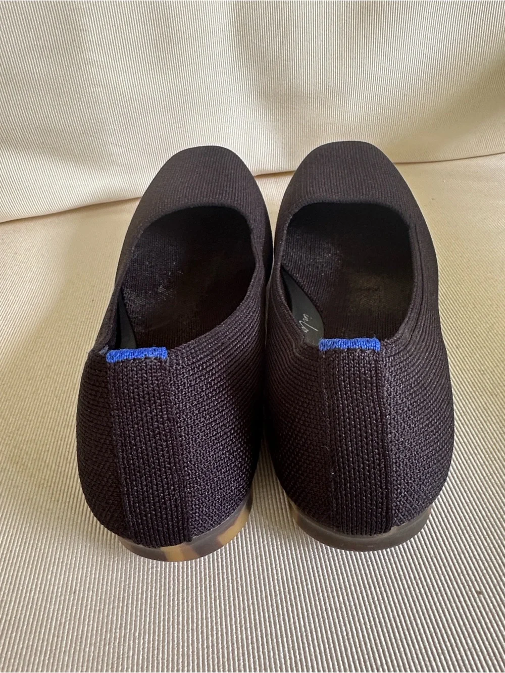 Rothy’s Max Square Flats with supportive “In Love” Insole size 7.5 best fit 7